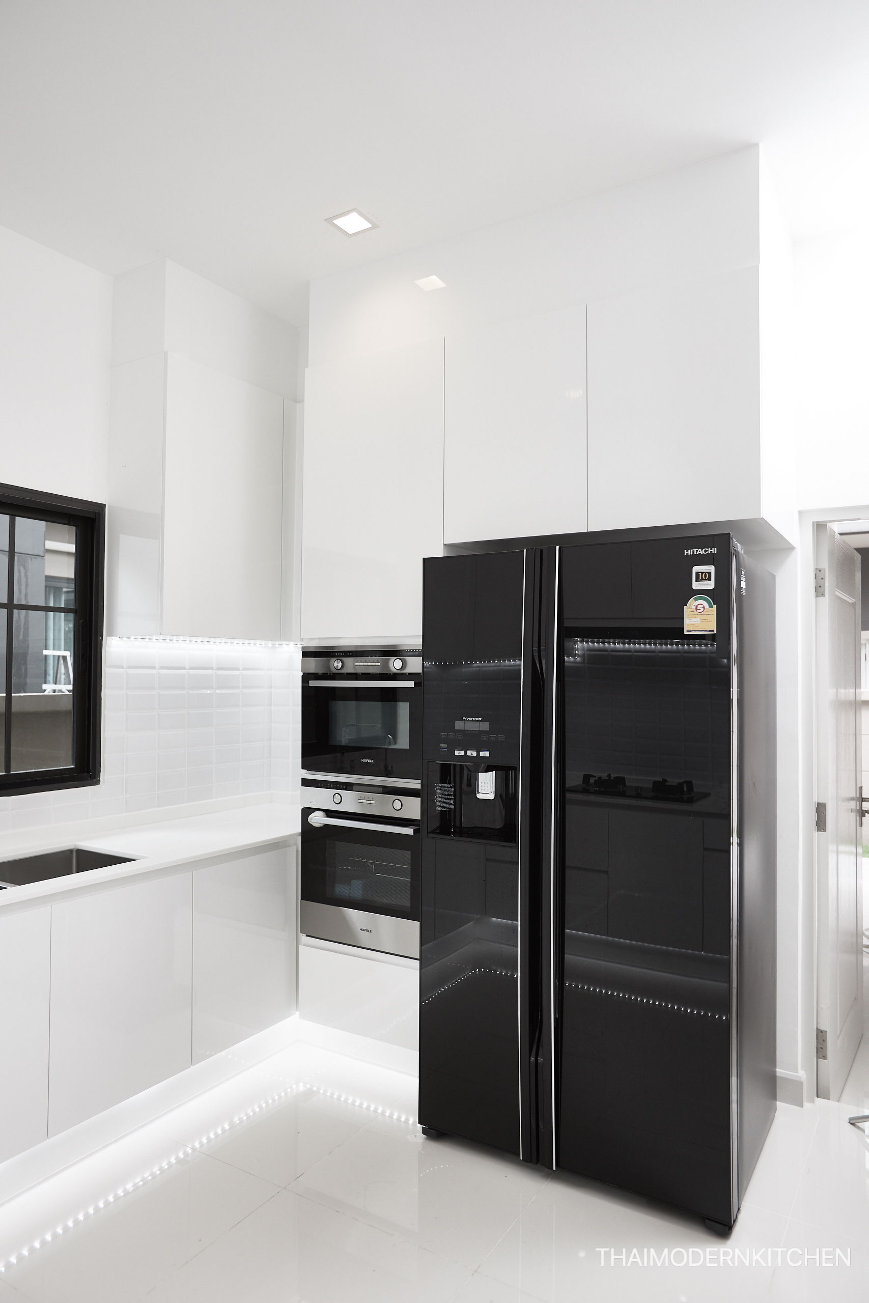 ครัวบิ้วอิน บ้านคุณ ทนงศักดิ์ 1.2+1.96+2.2 ตู้ล่าง 2.2+3.16+2.2 ตู้บน