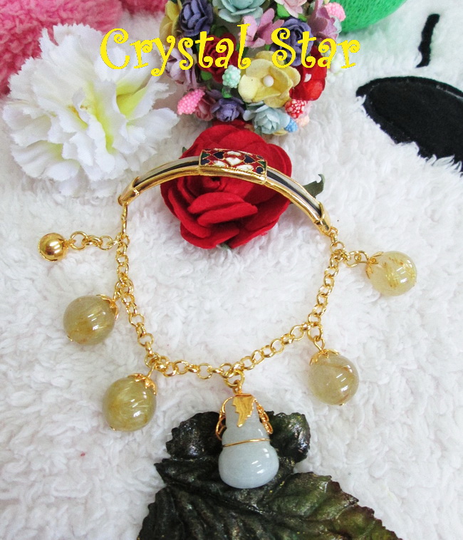 สร้อยข้อมือไหมทอง หางช้าง