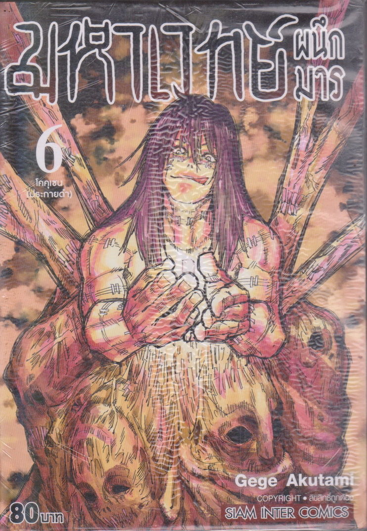 หนังสือการ์ตูน (ใหม่ในซีล) มหาเวทย์ผนึกมาร เล่ม 6 ผู้เขียน Gege Akutami