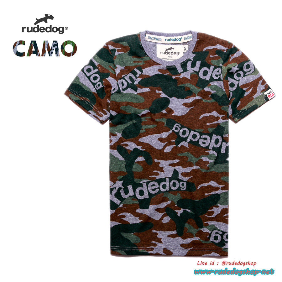 เสื้อยืด Rudedog รุ่น CAMO ลายพราง Size S