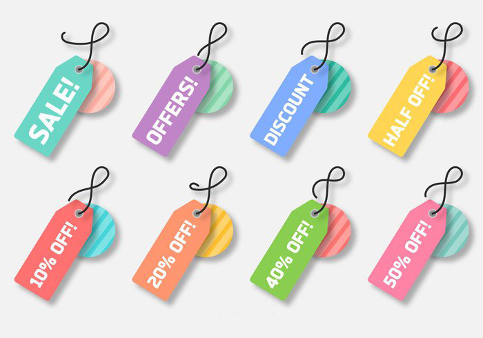 ป้ายสินค้า Hang Tag ป้ายกระดาษ สไตล์การออกแบบดีไซน์แบบใช้สีหวานๆดูสวยงามหรูหรา ป้ายสินค้าไว้สำหรับประชาสัมพันธ์แก่ลูกค้าเกี่ยวกับสินค้าลดราคาเพื่อเป็นการเชิญชวนให้ลูกค้าสนใจสินค้ามากขึ้น // ตัวอย่างดีไซน์ ป้ายสินค้า Hang Tag ป้ายกระดาษ