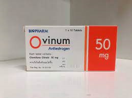 OVINUM-50 (โอวินุ่ม) กระตุ้นการตกไข่ 10เม็ด
