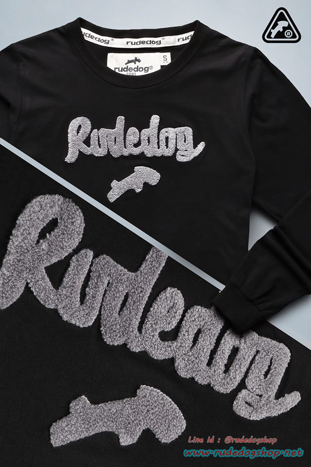 เสื้อยืดแขนยาว Rudedog รุ่น Romio สีดำ