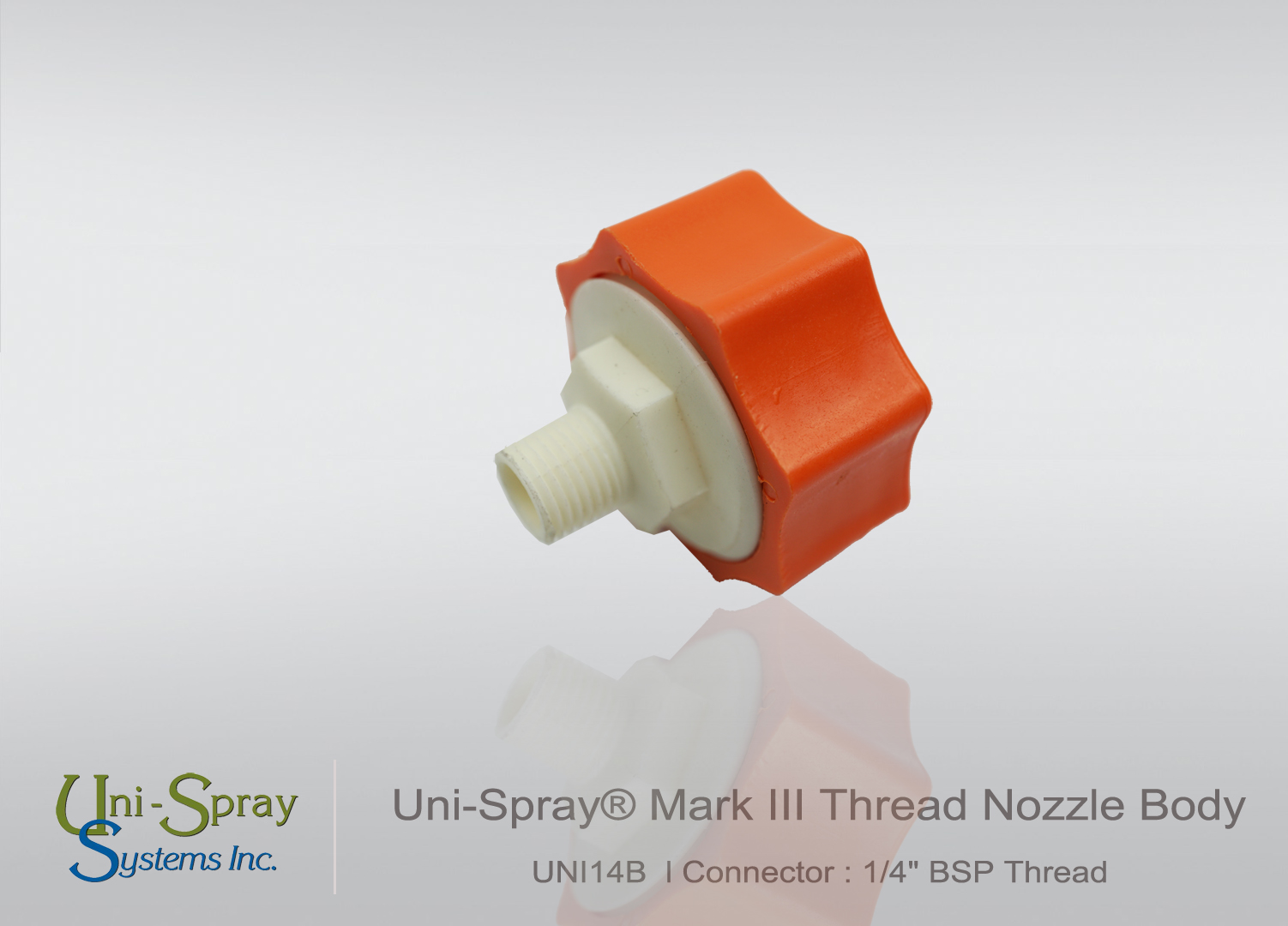 MARK-III Nozzle Body Thread 1/4" หัวฉีดพ่นน้ำอุตสาหกรรม พลาสติกโพลีโพรพิลีน