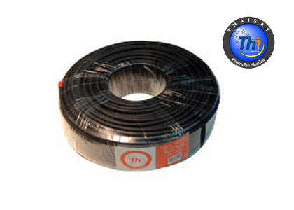 สาย RG-6 TH 60% สีดำ 100 m.