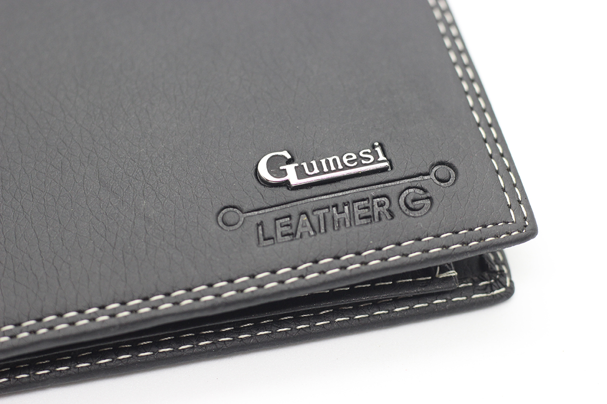 กระเป๋าสตางค์ผู้ชาย MS-234 [สีดำ มีซิป]