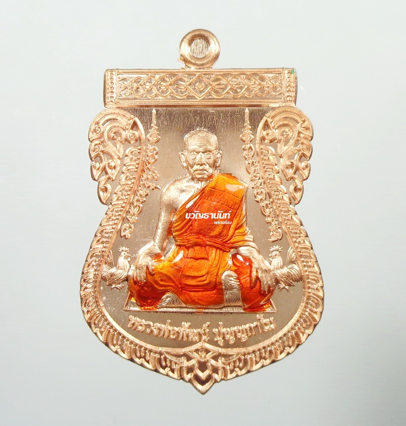 เลื่อนเศรษฐีหมื่นล้าน หลวงพ่อพัฒน์ ปุญญกาโม วัดห้วยด้วน ทองแดงลงยาจีวร (29)