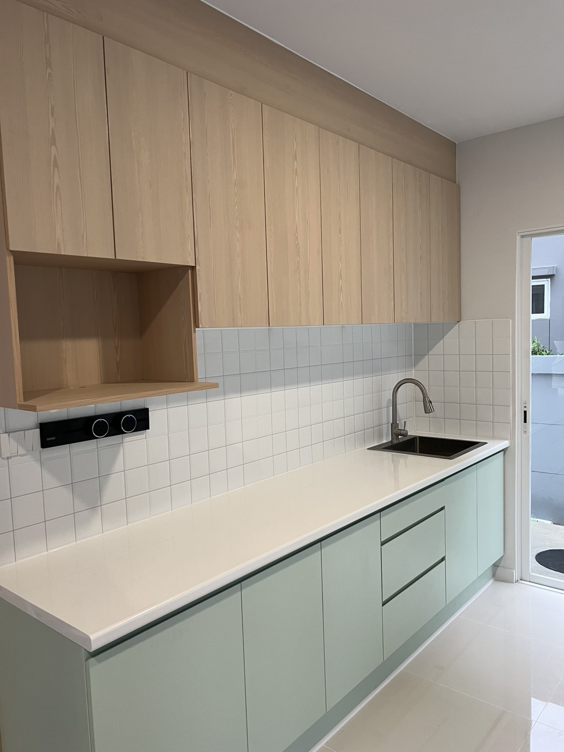 ครัวบิ้วอินบ้านคุณ คมชาญ ราคา 82,000- หมู่บ้าน เฮ้าส์ 24 คูคตสเตชั่น