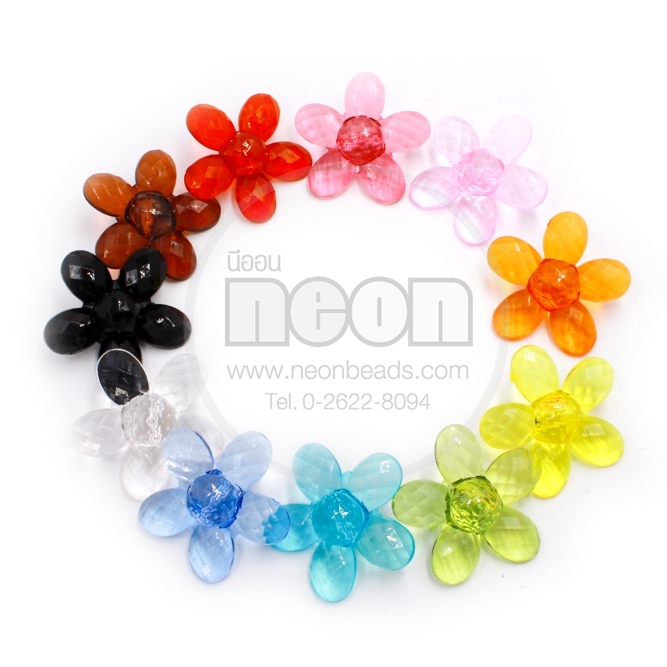 NO.140กระดุมรูปดอกเดซี่30mm.