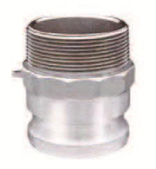CAMLOCK QUICK-DISCONN SUS GRADE 304/316, PART F, 1-1/4" NPT ADAPTER x MT