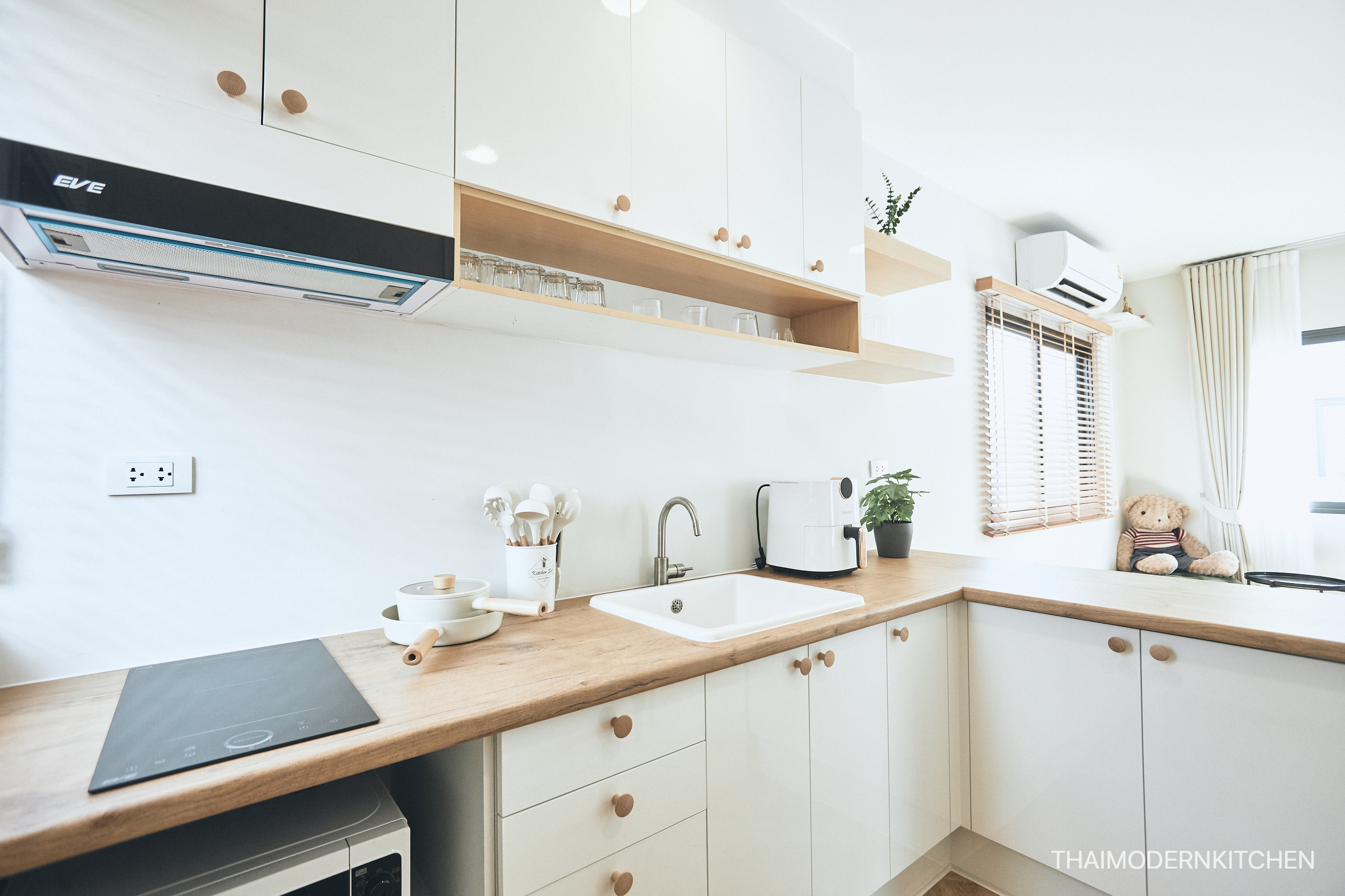 ครัวบิ้วอิน2 ตู้บน+ล่าง ชั้นสองชั้น counter 1.4