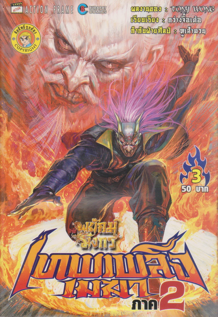 หนังสือการ์ตูน สำนักพยัคฆ์มังกร เทพเพลิงเมฆา ภาค 2 เล่ม 1-25 จบ (ขาดเล่ม 9,14,15) ขายยกชุด ผู้เขียน Tony Wong