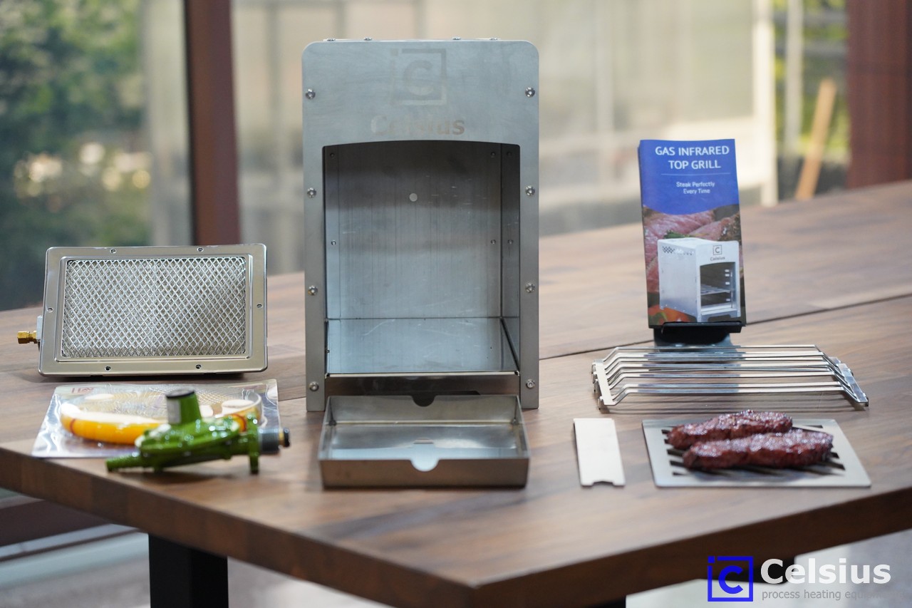 CELSIUS ANYxGRILL TOP INFRARED STEAK GRILL - CEARMIC BURNER l เตาย่างสเต็กอินฟาเรดความร้อนสูง ชนิดเซรามิคส์
