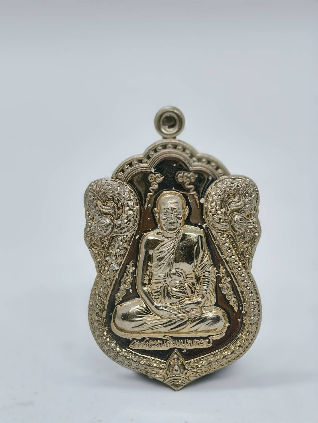 หลวงพ่อจรัญ วัดอัมพวัน เหรียญเสมาเศรษฐีใหญ่ อัลปาก้า (AC1141)
