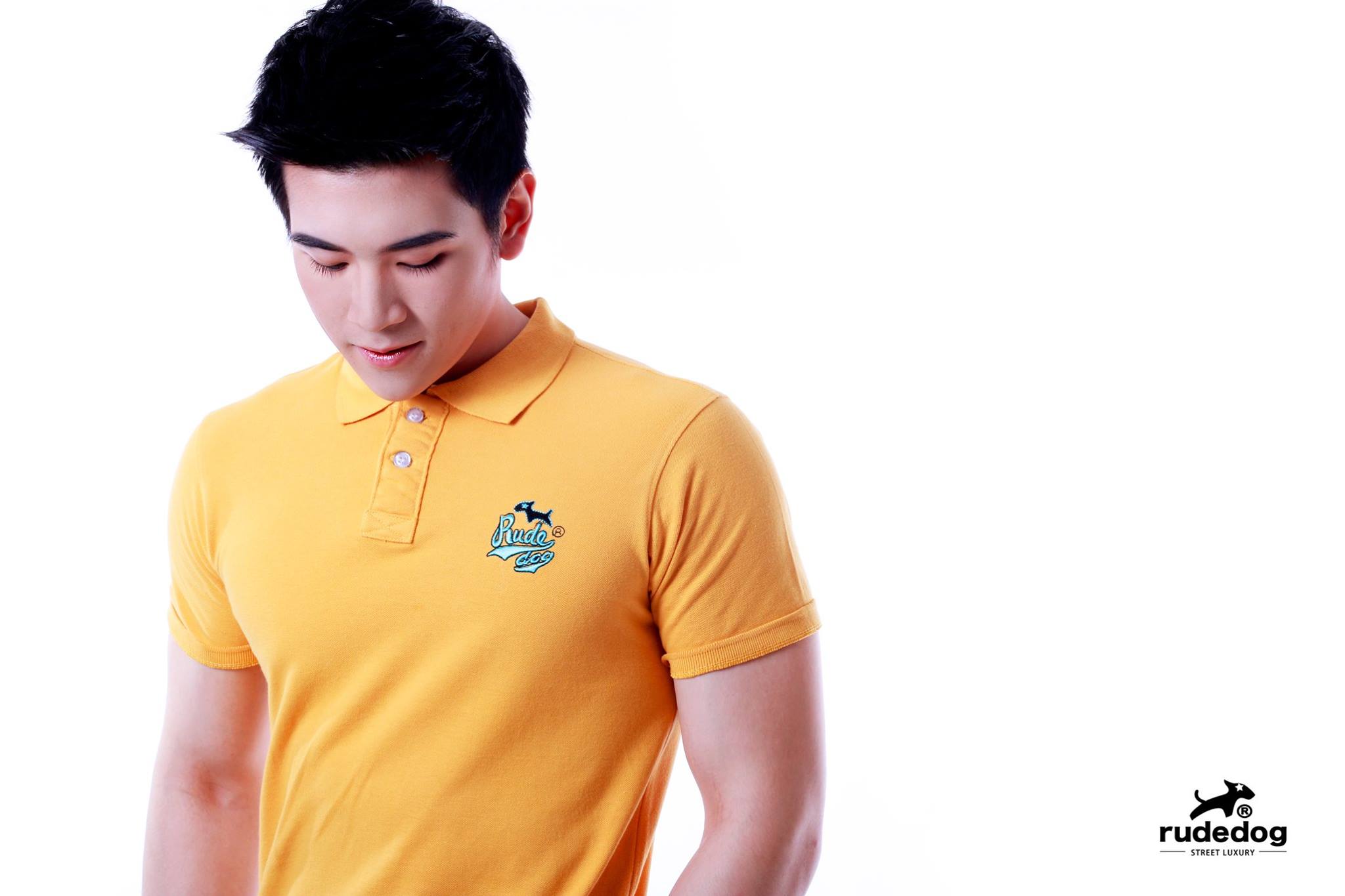 เสื้อโปโล rudedog รุ่น typo สีเหลือง