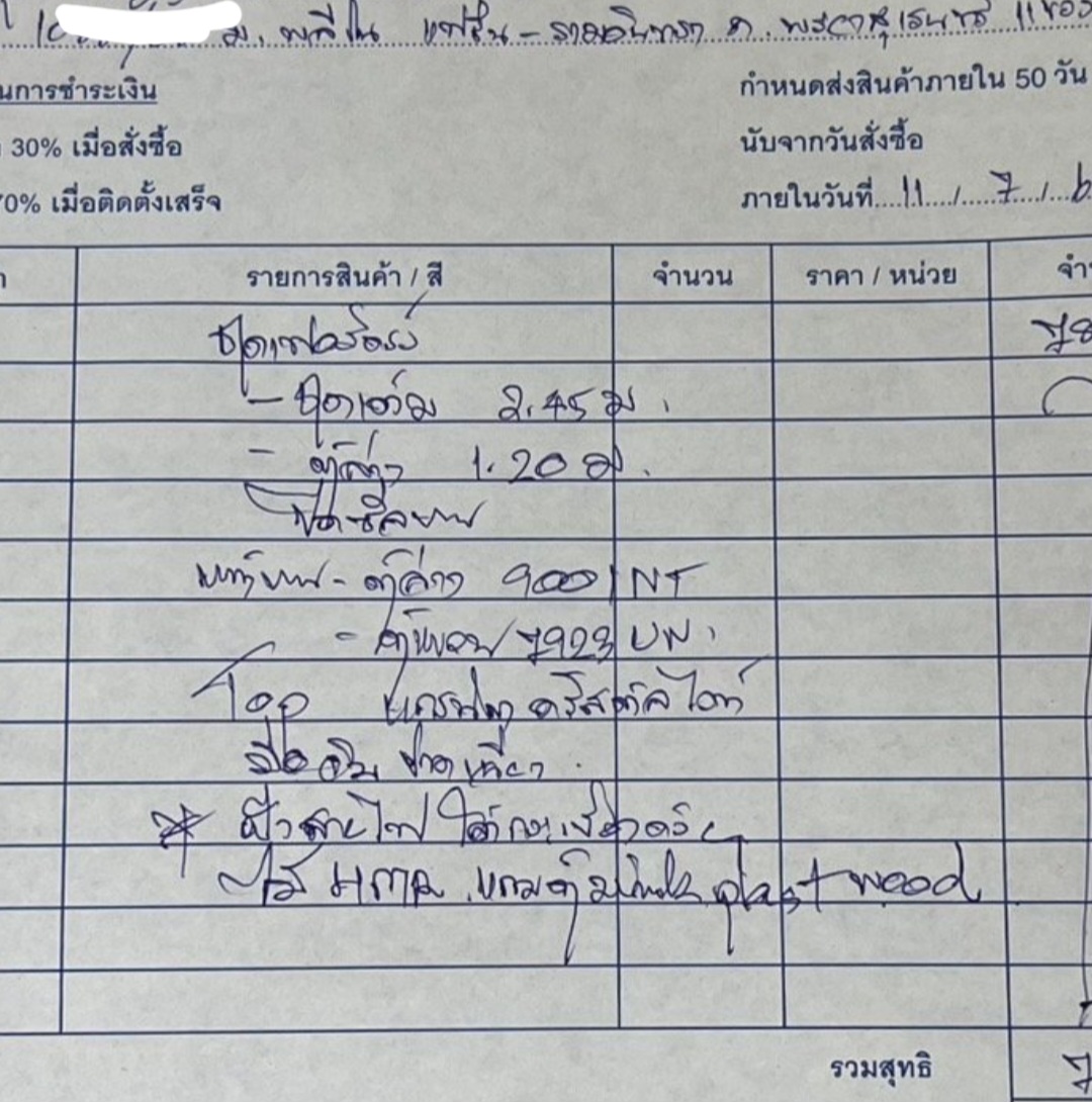 ครัวบิ้วอิน ราคา 52000 หน้าบาน 9001NT นะคะ