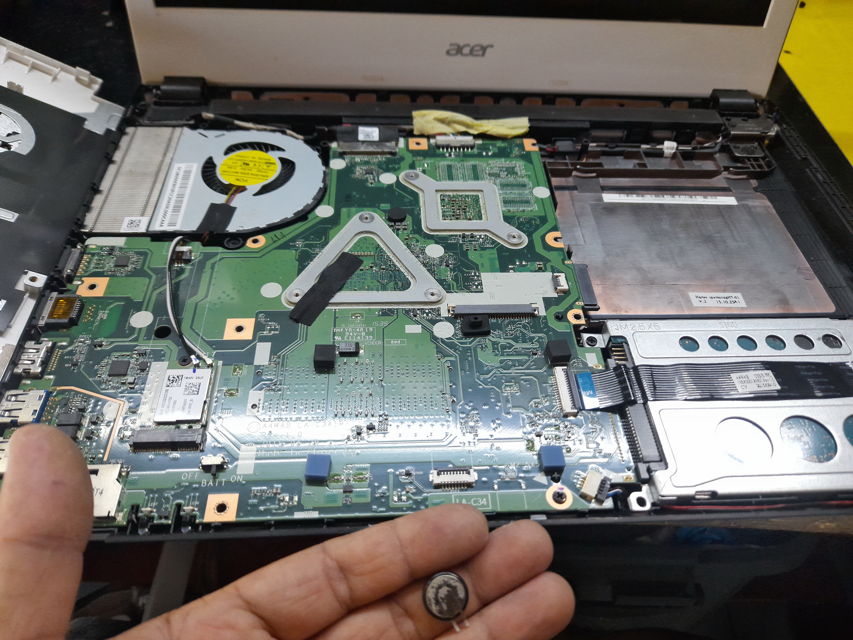 เปลี่ยนถ่าน Bios