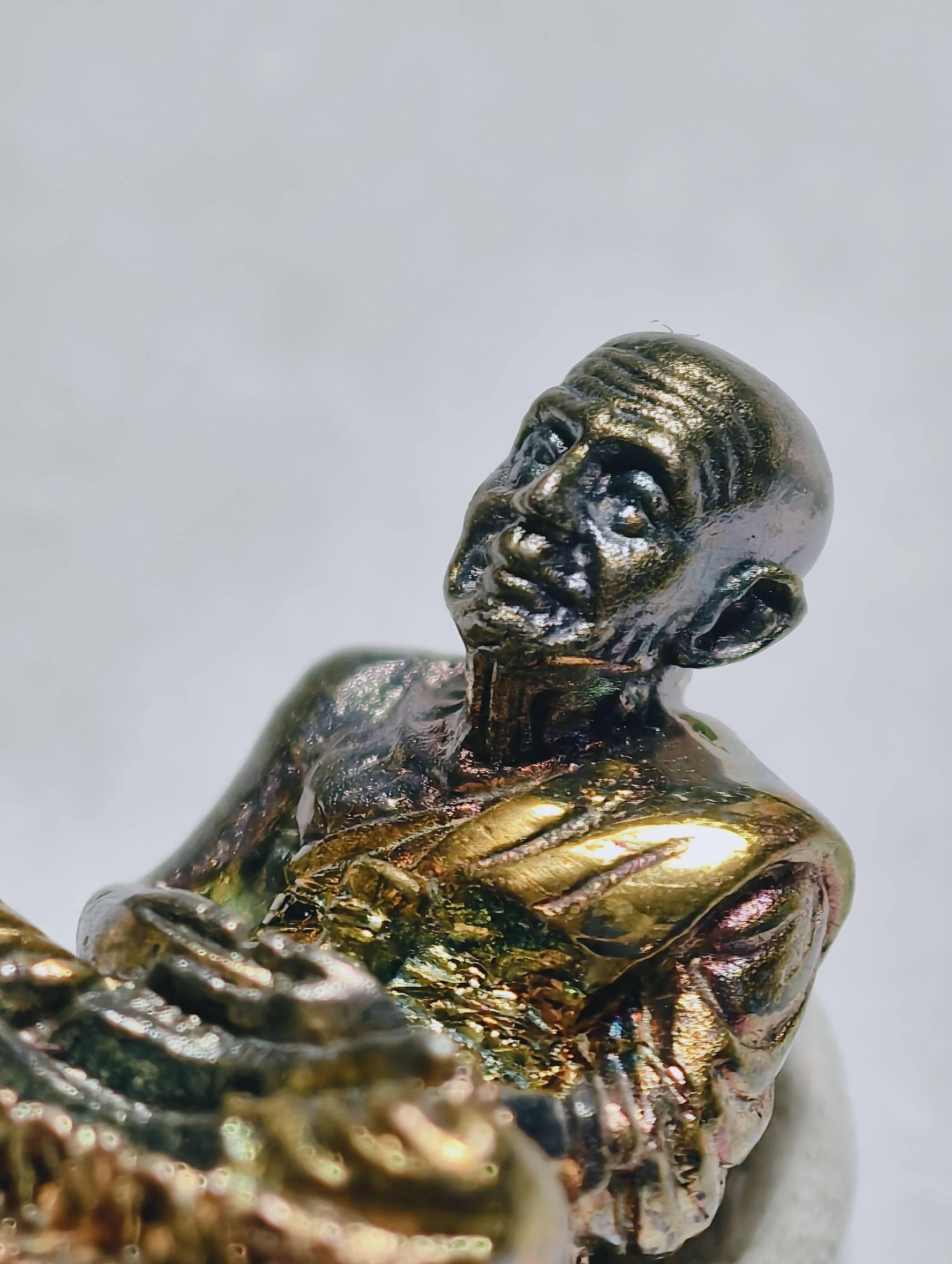 หลวงปู่ทวด วัดช้างให้ เนื้อเงินแท้ ขัดเงาพ่นทราย 3 กษัตริย์ AC2434