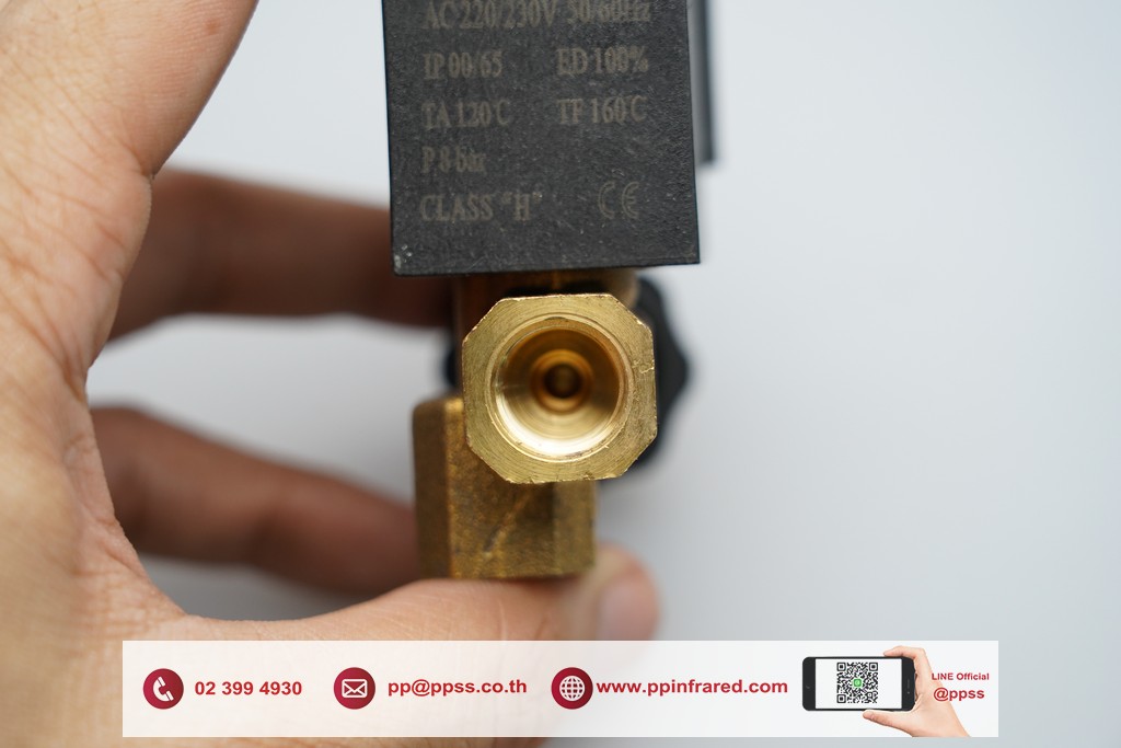 Flow Control Gas Solenoid Valve 1/4" 230V IP65 l โซลินอยวาล์วแก๊ส ชนิดปรับอัตราการไหลได้