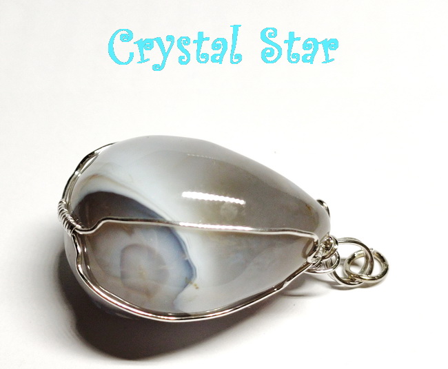 จี้อาเกตและสแตนเลส