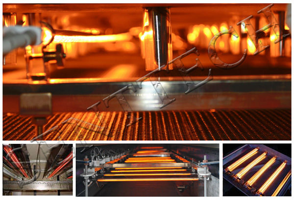 Goldback Quartz Short-Wave Infrared Lamp, 2500W, 230V, TL720MM / OD10MM