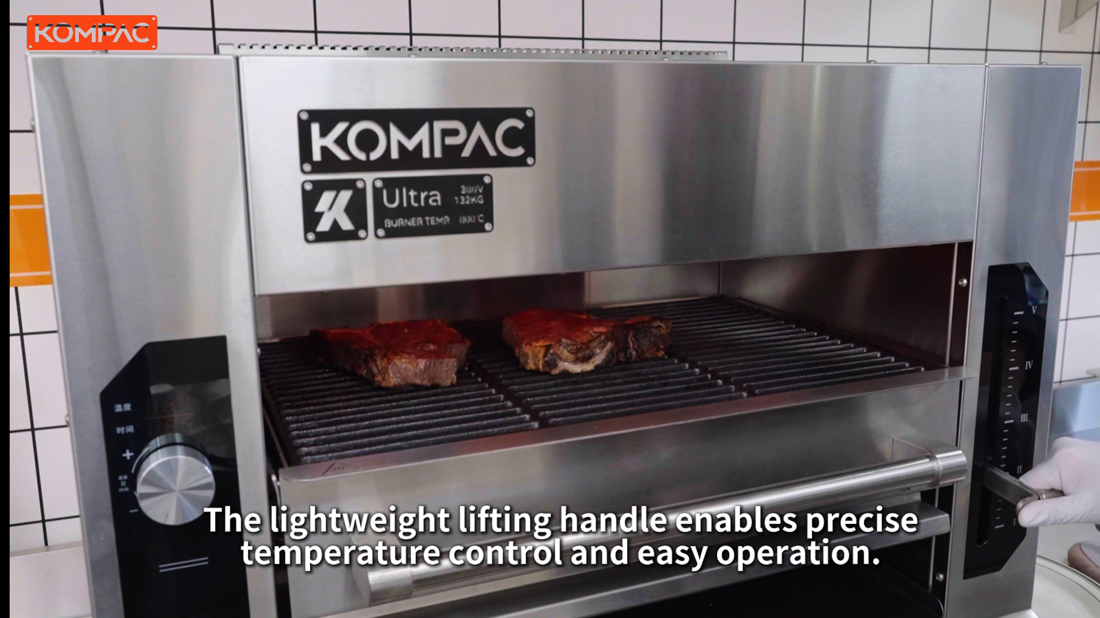 KOMPAC x ND-1 500-800°C Ultra Chef Series Electric Steakhouse Broiler Grill l เตาย่างสเต็กอินฟาเรด 500-800องศาเซลซียส ขนาดใหญ่ ระบบไฟฟ้า สำหรับร้านอาหาร