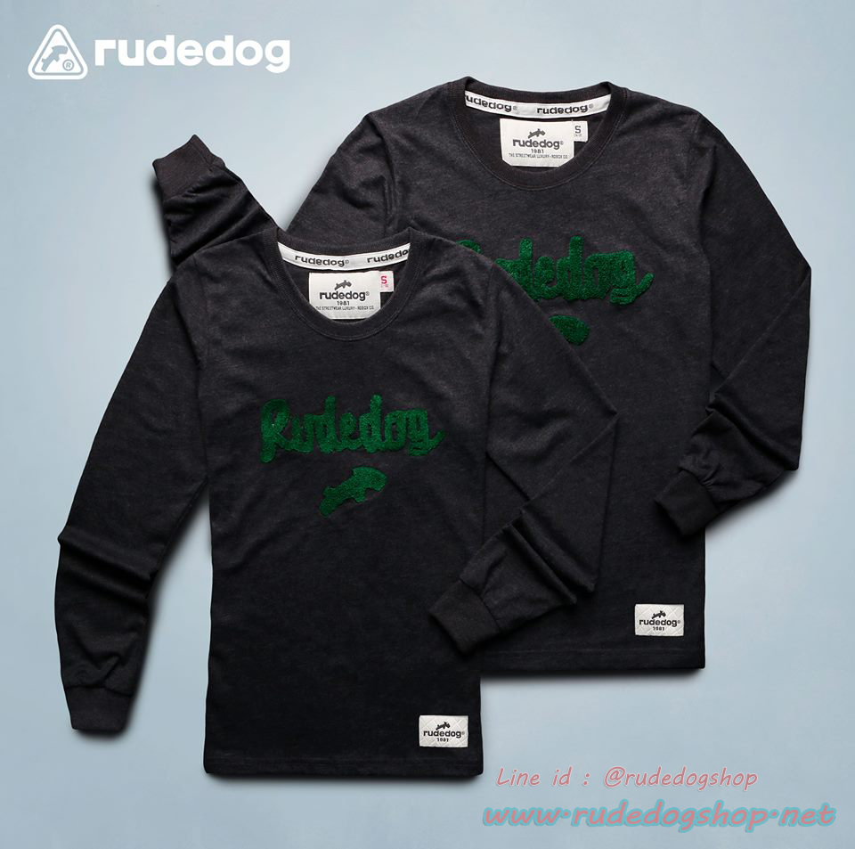 เสื้อยืดแขนยาวผู้หญิง Rudedog รุ่น Romio สีเทาดำ