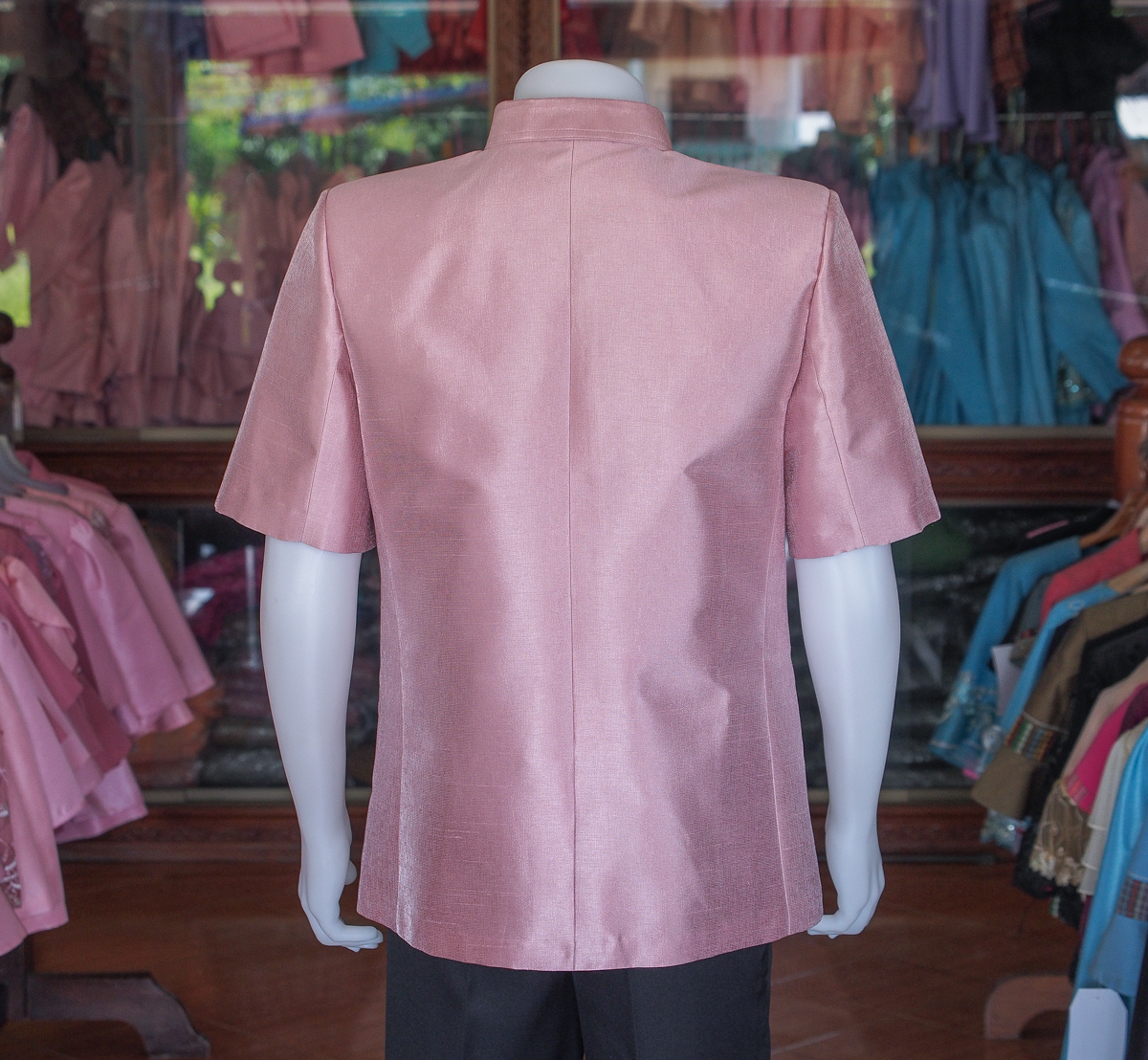 เสื้อสูทไหมมุก สีกะปิ ไซส์ 2XL