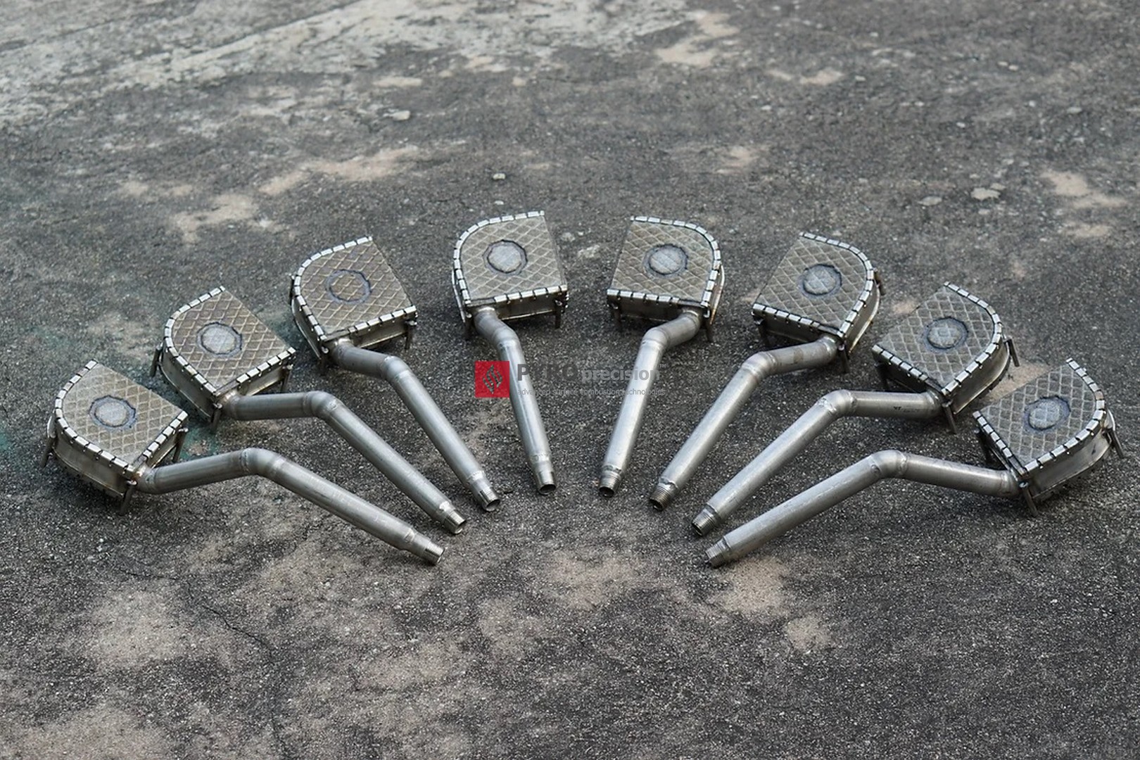 DF Series x MFB Gas Burner l หัวเตาอินฟาเรดแก๊สเปลวไฟสองหน้า - สำหรับอุ่นร้อนโมลด์การหล่ออลูมิเนียม