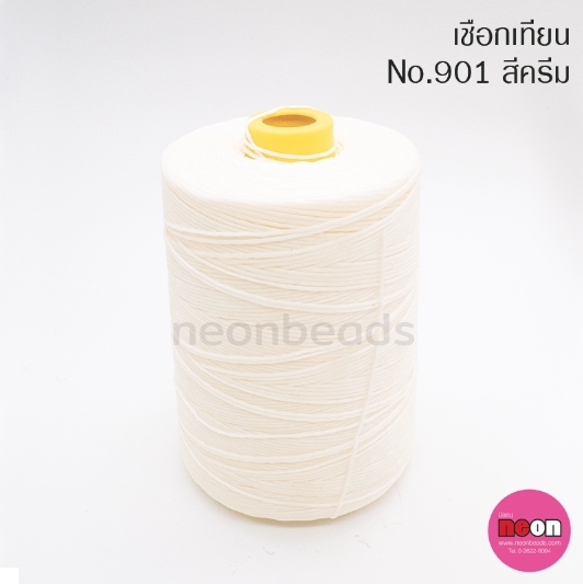 เชือกเทียนตรากีต้าร์(หลอดใหญ่)no.901สีครีม