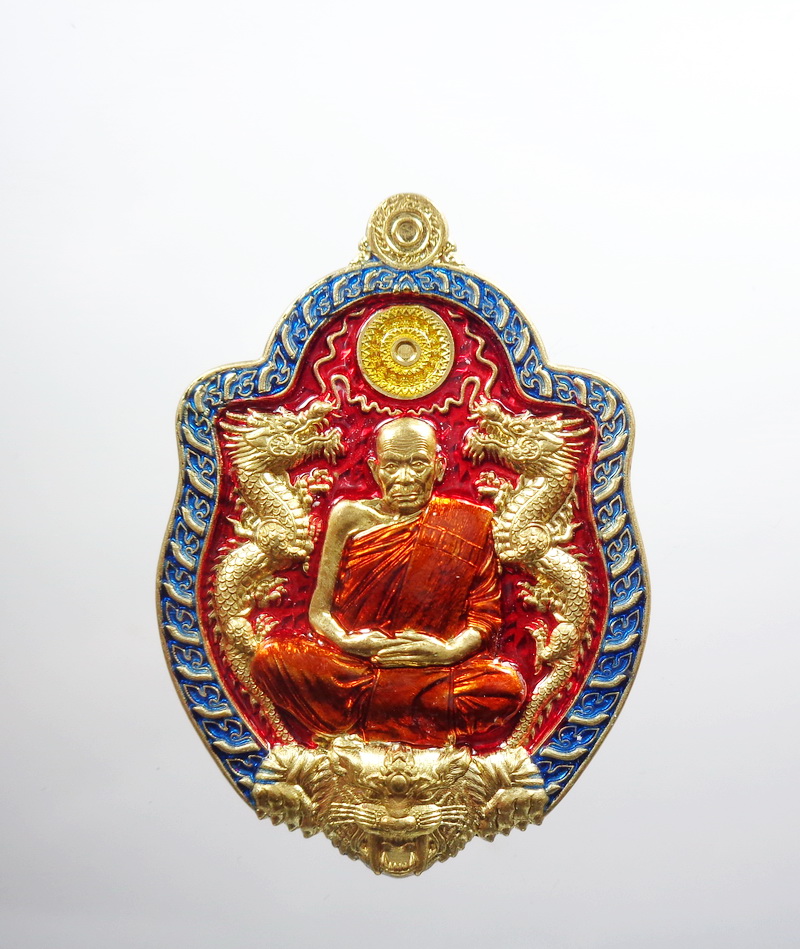 หลวงปู่บุดดา วัดป่าใต้พัฒนาราม รุ่น พยัคฆ์พันล้าน หลังเสือ ลงยา กล่องเดิม (AB4703)