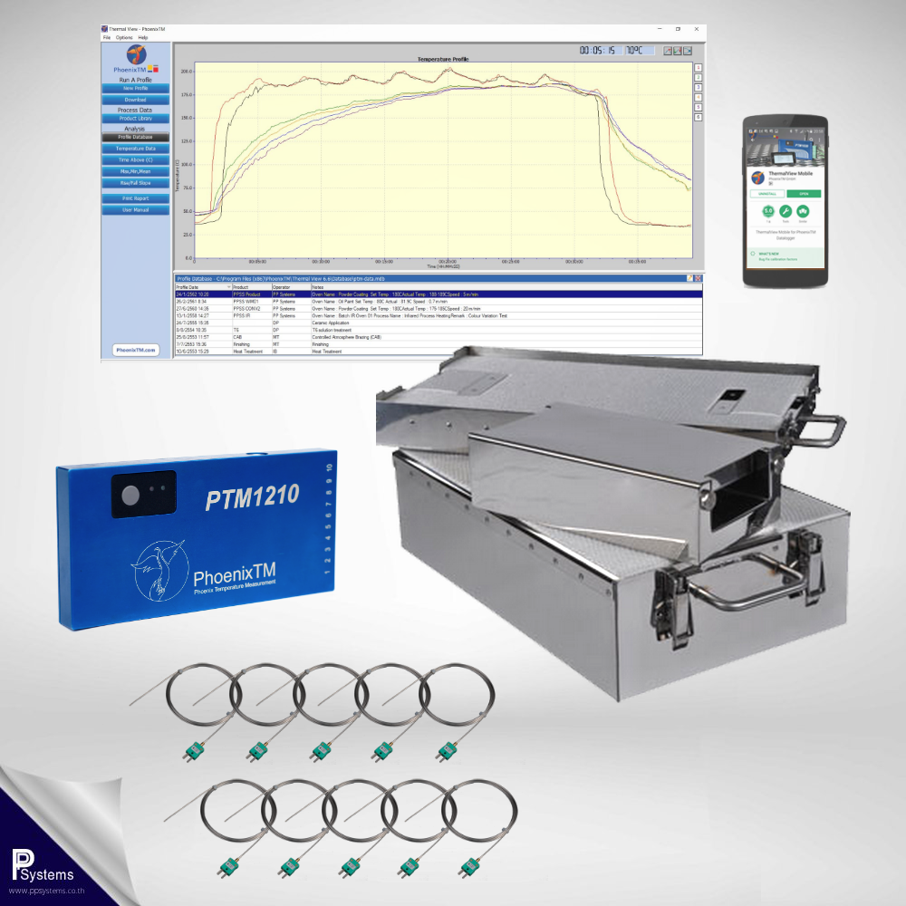 PhoenixTM 10Ch High Temperature System (Up to 800°C) l เครื่องบันทึกอุณหภูมิ อุตสาหกรรมผลิตแก้ว และเคลือบสีทนความร้อนอีนาเมล