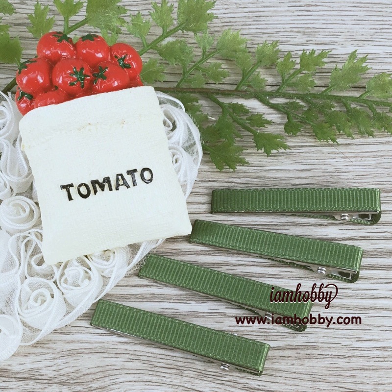 กิ๊บหุ้มผ้า ขนาด 4.5 cm. โทนสีเข้ม (แพ็คละ 10 ชิ้น/สี) (เลือกสี)