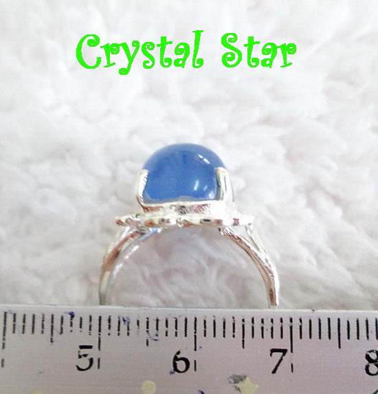 แหวนโป่งข่าม (แก้วแรสีฟ้า)