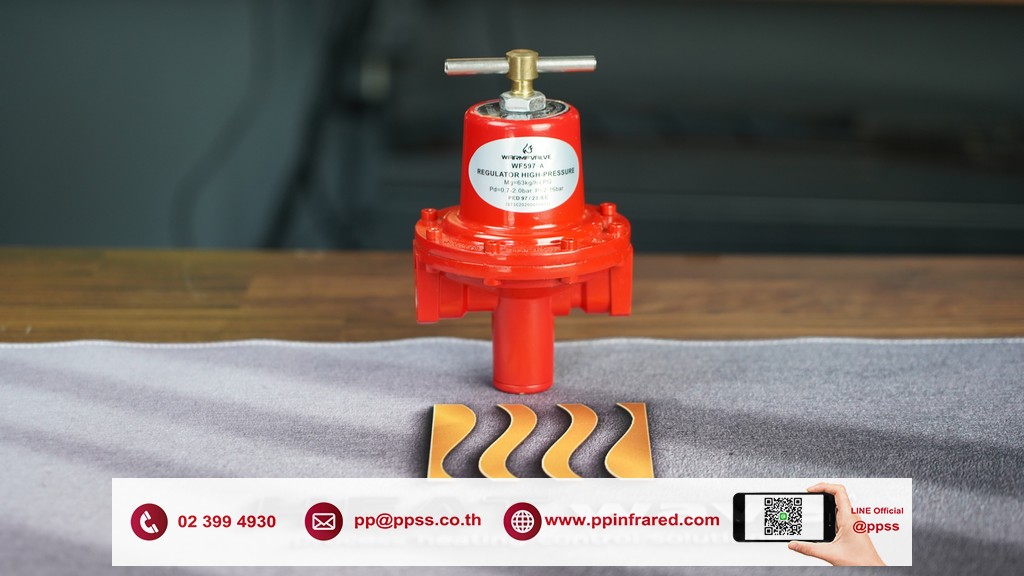 WARMFVALVE High Pressure Regulator for Gas 1/4" (0.5-2.1 bar) l หัวปรับแรงดันแก๊ส ชนิดแรงดันสูง