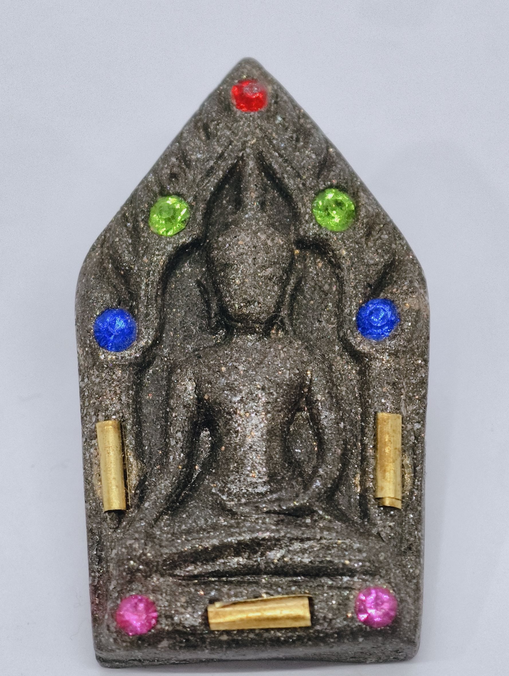 หลวงปู่มหาศิลา สิริจันโท พระผง ขุนแผน รุ่น รวมแร่กายสิทธิ์ พุทธาภิเษก 2 วาระ KA2448