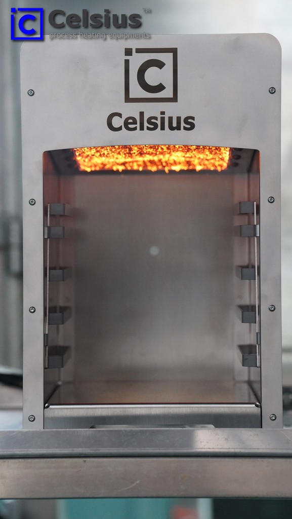 CELSIUS ANYxGRILL IR-RED ® FLAME - RB1 METAL FIBER BURNER l เตาย่างสเต็กอินฟาเรด ชนิดเมทัลไฟเบอร์