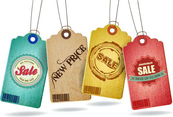ป้ายสินค้า Hang Tag ป้ายกระดาษ สไตล์การออกแบบดีไซน์แบบใช้สีหวานๆดูสวยงามหรูหรา ป้ายสินค้าไว้สำหรับประชาสัมพันธ์แก่ลูกค้าเกี่ยวกับช่วงลดราคาสินค้าเป็นพิเศษ // ตัวอย่างดีไซน์ ป้ายสินค้า Hang Tag ป้ายกระดาษ