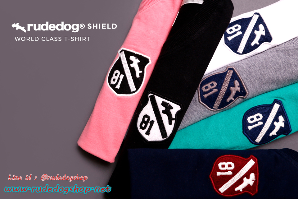 เสื้อยืดแขนสั้น rudedog รุ่น Shield (ชิลด์)