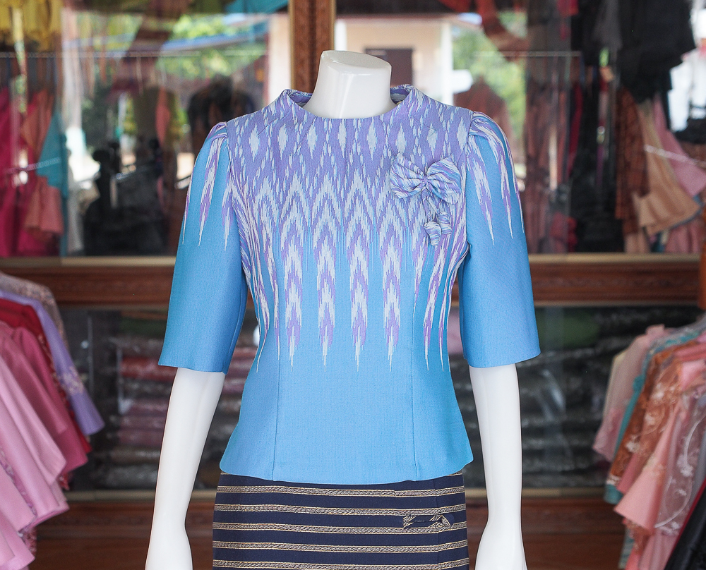 เสื้อผ้าฝ้ายคราม สีฟ้า ไซส์ M