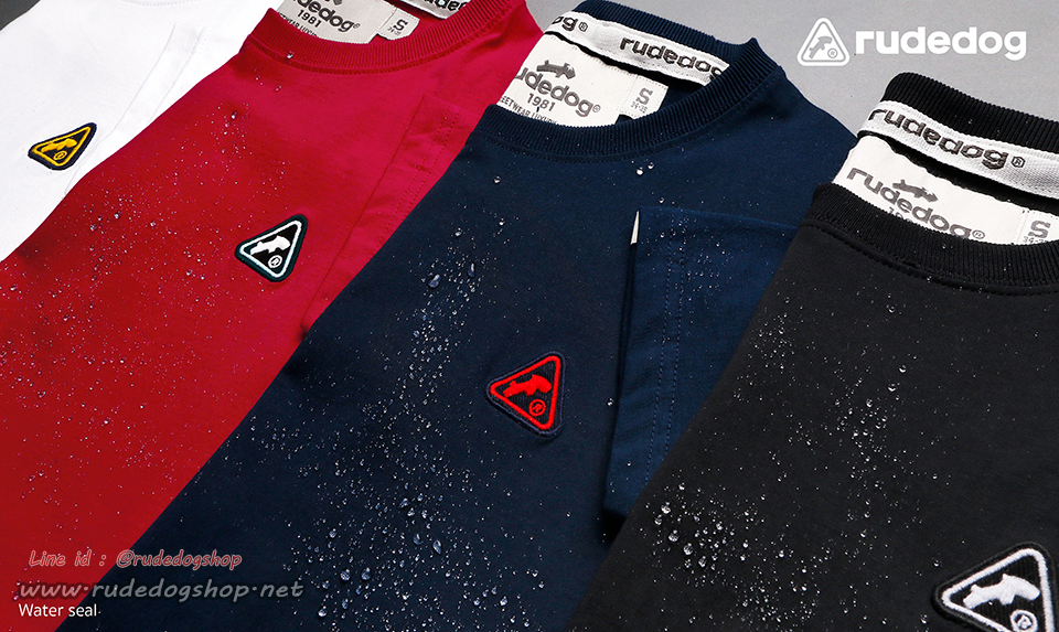 เสื้อยืดผู้หญิงกันน้ำ rudedog รุ่น Water Seal (วอเตอร์ซีล) สีดำ