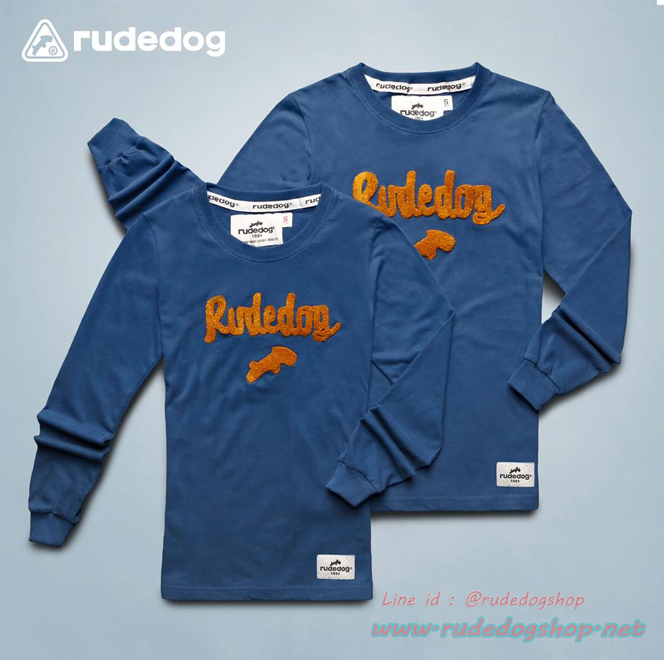 เสื้อยืดแขนยาวผู้หญิง Rudedog รุ่น Romio สีฟ้าดีฟซี