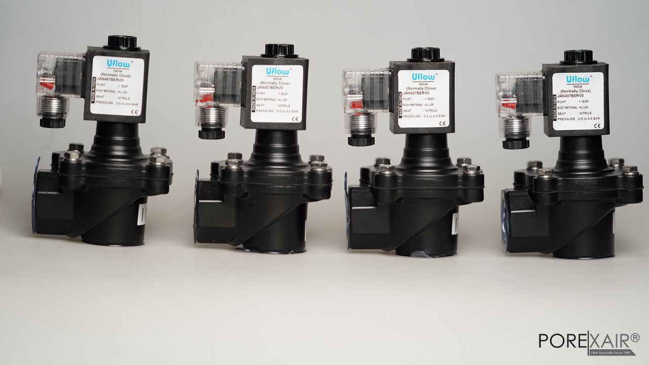 UFLOW 1" Pulse Jet Dust Collector Angle Type Solenoid Valve 220V NC "INDIA" l โซลินอยด์วาล์วกำจัดฝุ่น พัลส์วาล์ว ทำความสะอาดถุงกรองฝุ่น
