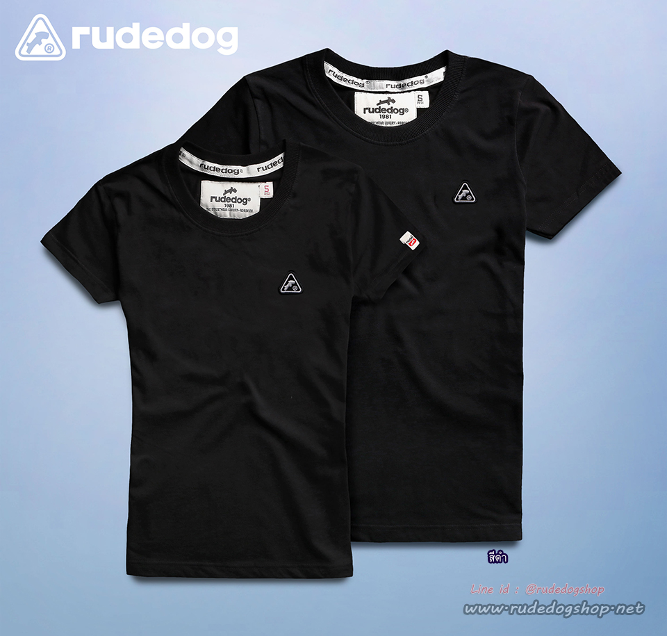 เสื้อยืดผู้หญิงกันน้ำ rudedog รุ่น Water Seal (วอเตอร์ซีล) สีดำ