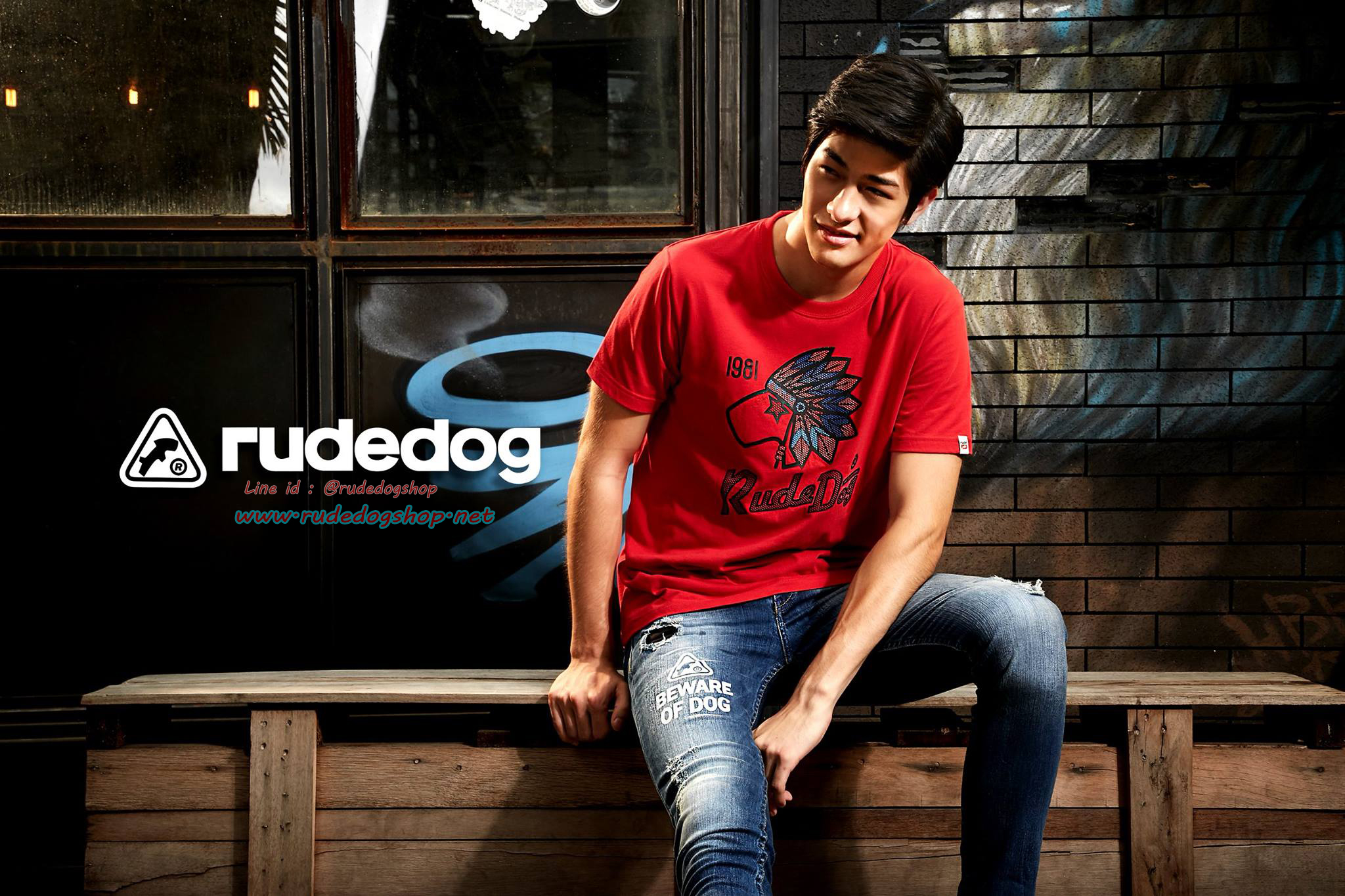 เสื้อยืด rudedog รุ่น INDIAN ( อินเดียน ) Size S