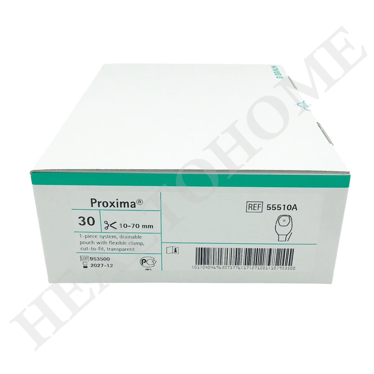 Proxima ถุงอุจจาระหน้าท้อง แบบชิ้นเดียว ขนาด 10-70 มม. (Colostomy Bag)