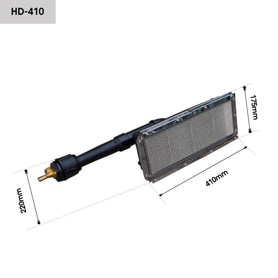 หัวเตาอินฟาเรด THD HD410 6.3KW ขนาด 410x175x220