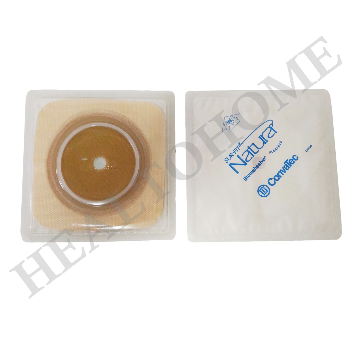 Convatec Sur-Fit Natura Flexible แป้นสำหรับติดถุงหน้าท้อง แบบยืดหยุ่น (เฉพาะแป้น ไม่รวมถุง)