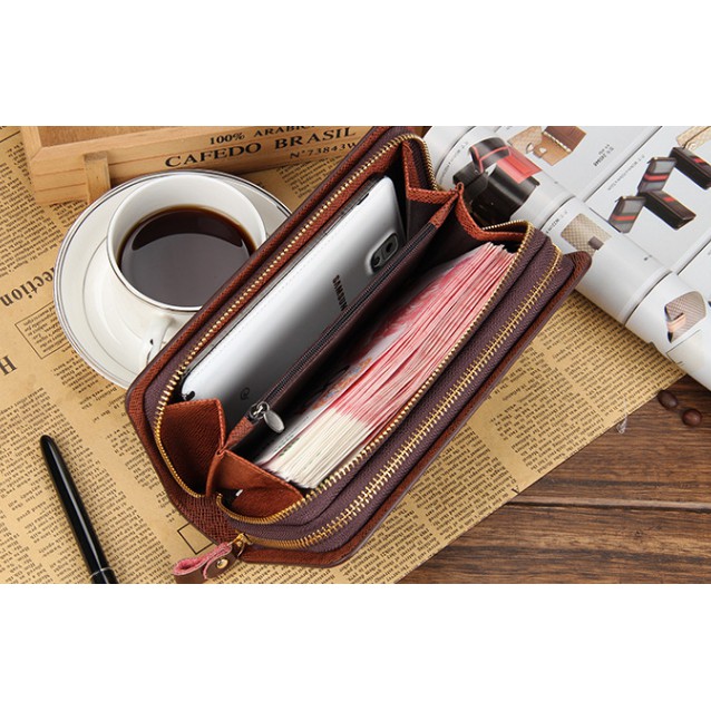 กระเป๋าสตางค์ซิปรอบแบบ2ซิป MZ-016