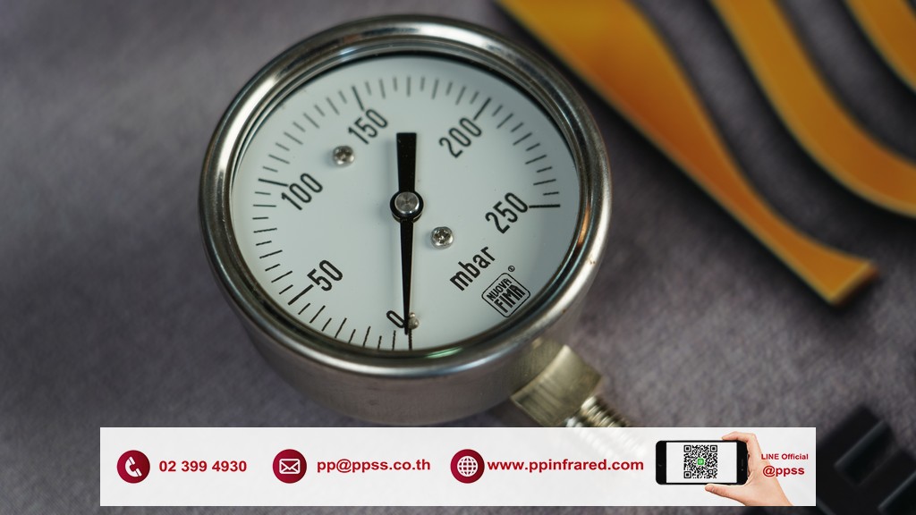 NUOVAFIMA Pressure Gauge 0-250 mbar l เกจวัดแรงดันแก๊สช่วงแรงดันต่ำ